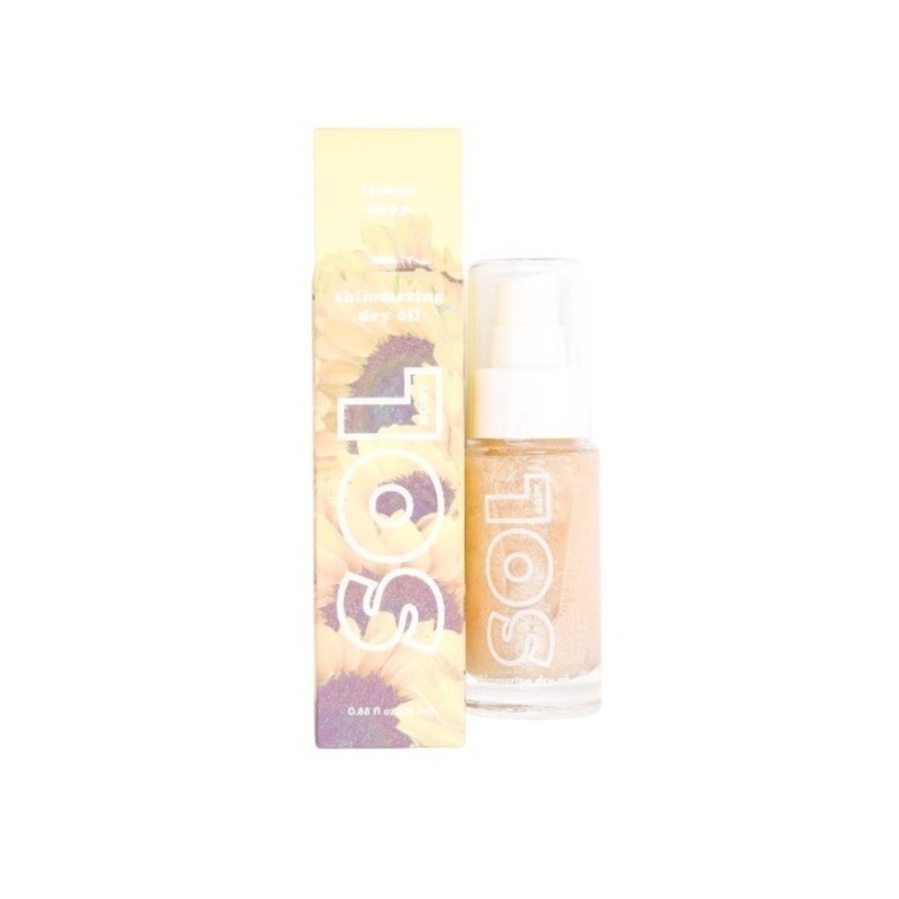 SOL Body - Shimmering Dry Oil - Lemon Drop - .88 oz /‎ 26 ml